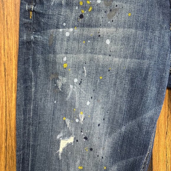 NWT Joe's Jeans Billie Ankle Boyfriend Jean - Sarina Paint Splatter Detail - Picture 5 of 6